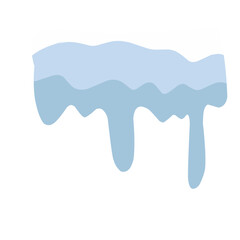 snow dripping liquid