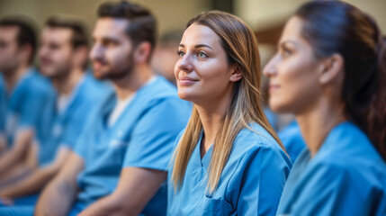 Engaged Medical Staff Attending Workshop