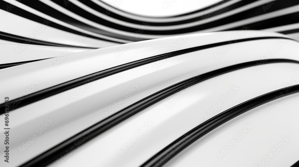 Poster a black and white photo showcasing a curved surface. suitable for various design projects