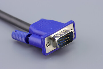 An electric digital connector for connecting a monitor to a computer.