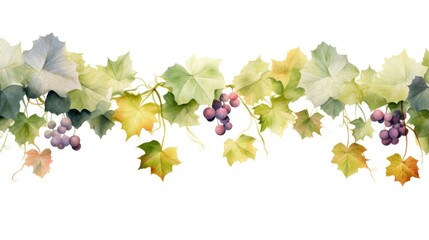 Custom vertical slats for kitchen with your photo A beautiful watercolor painting depicting grapes and leaves. Perfect for wine labels, kitchen decor, or botanical-themed designs