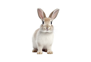 Obraz premium cute_animal_pet_rabbit_or_bunny_white_color
