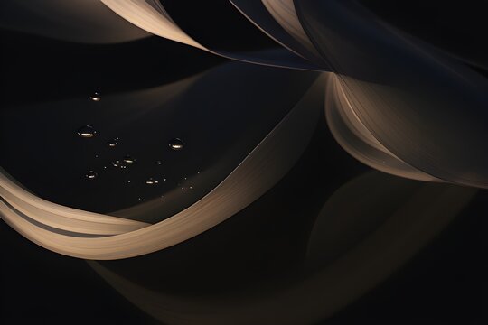 abstract background with smokey ribbons and stars