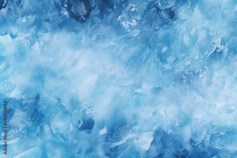 Poster a detailed close-up of a blue and white painting. this versatile image can be used for various desig