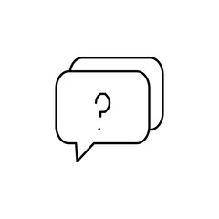 Fototapeta premium question outline icon for website or mobile app