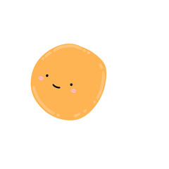 Cute Egg Fried Mascot Character Kawaii Cartoon Egg Fried Cartoon illustration Cute Egg Fried Drawing Breakfast