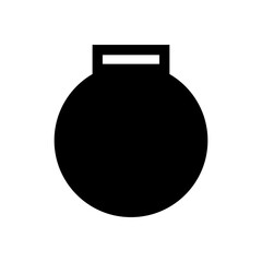 Medal template icon vector. Award shape illustration sign. Medal laser cutting symbol or logo.