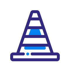 Traffic Cone Mixed Icon