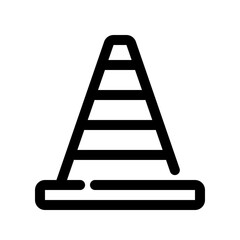 Traffic Cone Line Icon