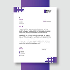 free vector corporate letterhead design template