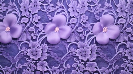 Blue floral lace texture.