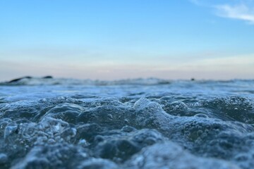 waves on the beach