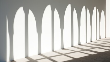 Shadow overlays on white background. Window light shadow on the wall overlay. Sun Shadows Play