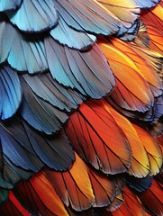 Vibrant Butterfly Wing Close-ups: Natural Study of Intricate Details