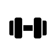 Dumbbell icon design concept