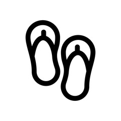 Flip flops icon design template