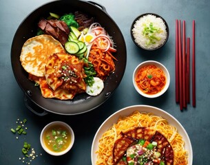 Korean Food. Korean Culinary Delights. Stunning Images of Korean Culinary Creations