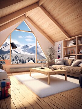 The Thrilling Rush of Snowboard Action in Dynamic Winter Sports D�cor