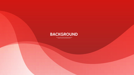 Red background, abstract background with waves