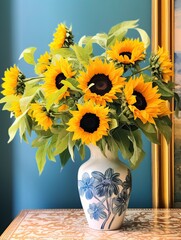 Sunflower Delight: Blooming Floral Joy for Uplifting Living Spaces