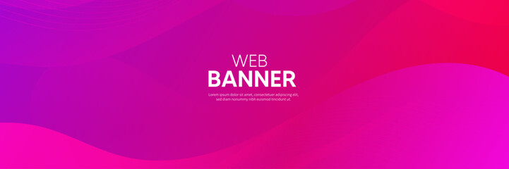 Abstract pink background, Pink web banner