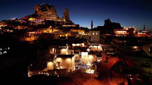 U&ccedil;hisar is a town in the Nevşehir District, Nevşehir Province in Cappadocia, Turkey. Its population is 3,555. It is 7 kilometres east of Nevşehir, 12 kilometres west of &Uuml;rg&uuml;p.