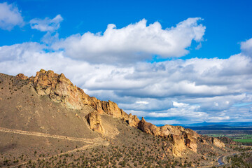 Buttes at Smith Rock State Park in central Oregon