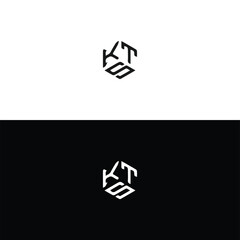 KTS logo. K T S design. White KTS letter. KTS, K T S letter logo design. Initial letter KTS linked circle uppercase monogram logo. K T S letter logo vector design.	
