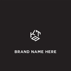 Obraz premium KTS logo. K T S design. White KTS letter. KTS, K T S letter logo design. Initial letter KTS linked circle uppercase monogram logo. K T S letter logo vector design. 