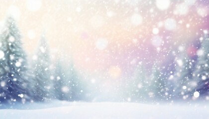 Naklejka premium 雪景色