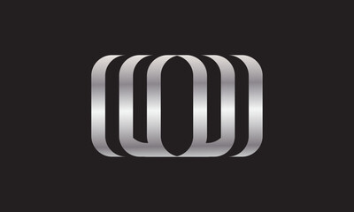 lETTER WO MODERN LOGO