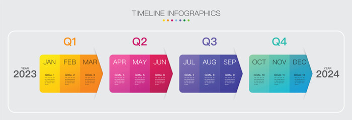 Infographic template for business. 12 Months modern Timeline diagram calendar, presentation vector infographic.