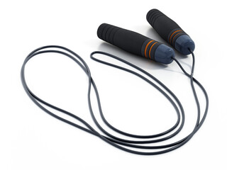 Professional jump rope isolated on white background. 3D illustration