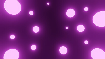 glowing shiny purple balls for background