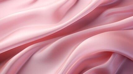 Obraz premium Pastel Silk: Luxurious Pink Folds