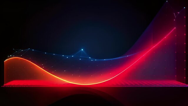 A graph showing the probability of a particle tunneling through a potential barrier, demonstrating the probabilistic nature of quantum mechanics.