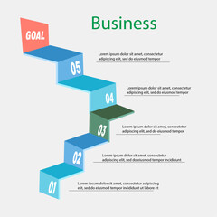 Business Infographic . Graph. 