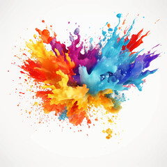 Obraz premium paint, splash, color, watercolor, art, design, colorful, ink, vector, splatter, grunge, illustration, texture, decoration, artistic, element, brush, drop, paper, rainbow, pattern, painting, stain, blo