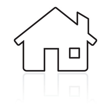 recommend clip art: Home icon vector. House line icon. Building symbol. Home icon vector for web, computer, mobile app and logo. Vector illustration.