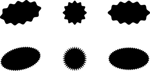 Starburst sticker. Sunburst, burst, badge, sticker, stamp, price tag, seal, label, flat vector icon. Starburst sale sticker label sunburst price tag Vector Image.