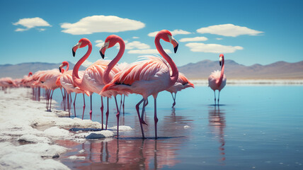 Obraz premium Flamingo