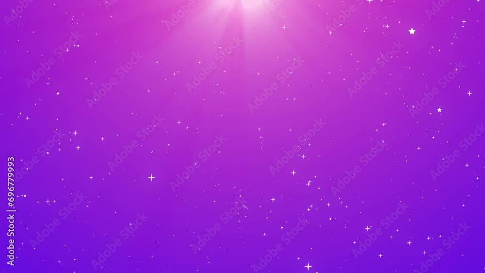 Poster background particles stars shining glow soft gradient purple violet for loop 4k playback 60 fps