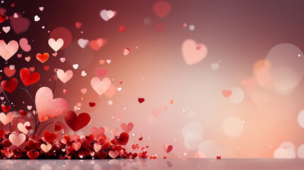valentines day wallpaper copy space, beautiful abstract background in love concept © digitalproducts