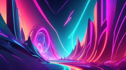 Neon Abstract Background