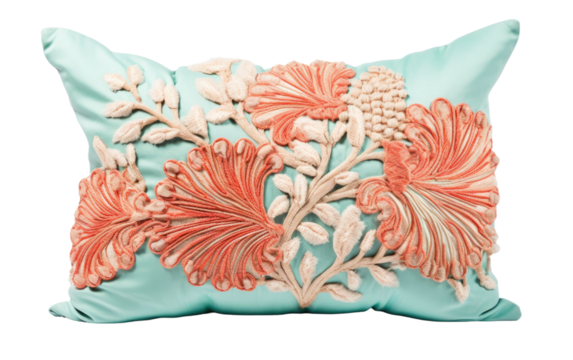 Ocean Oasis Unleashed Turquoise Decorated Pillow