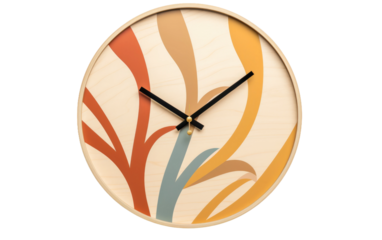 Decorative Precision Exploring a Wall Clock with Sleek Design