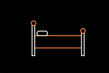 rest  flat  vector illustration in  dark style.