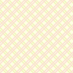Fototapeta premium pastel Check plaid pattern in yellow and pink