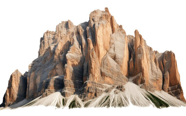A Captivating View of a Towering Mountain Peak in the Dolomites.
