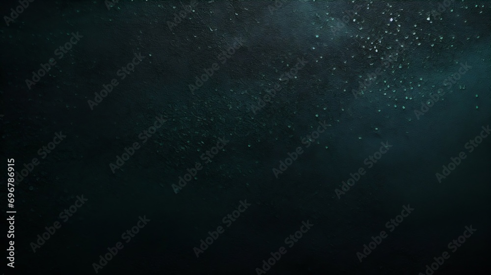 Poster dark green color gradient grainy background, illuminated spot on black, noise texture effect, wide b